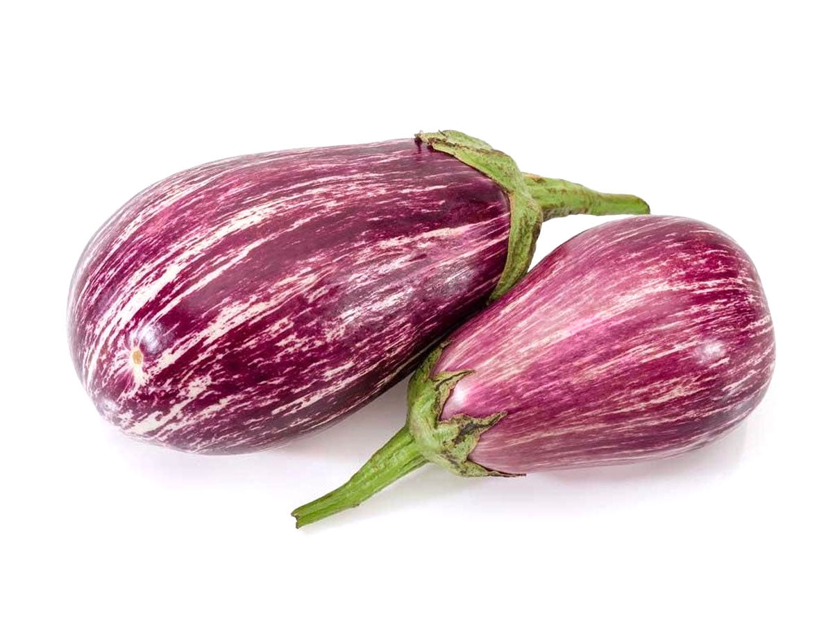 Aubergine strimmig